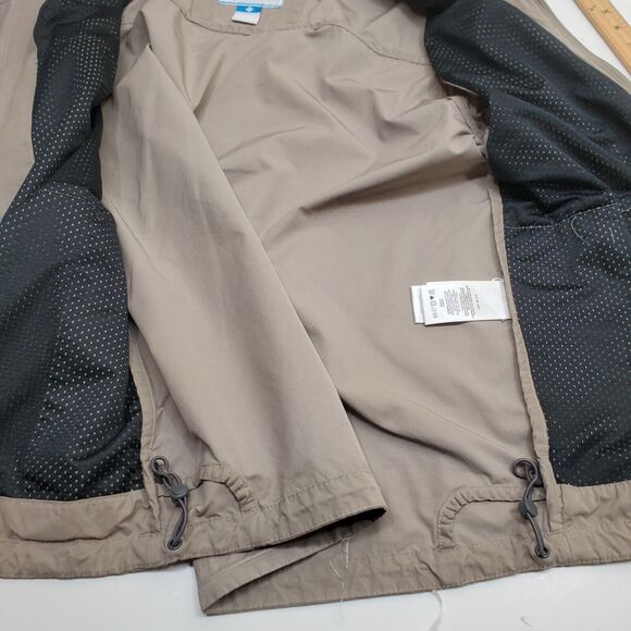 Columbia Jacket Women Large Beige Omni-Shield Full Zip Micro Canvas - Picture 13 of 16